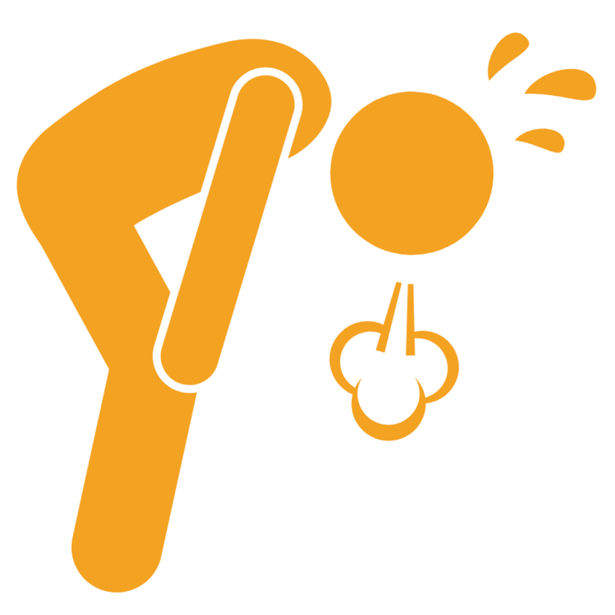 An image of a stick figure out of breath.