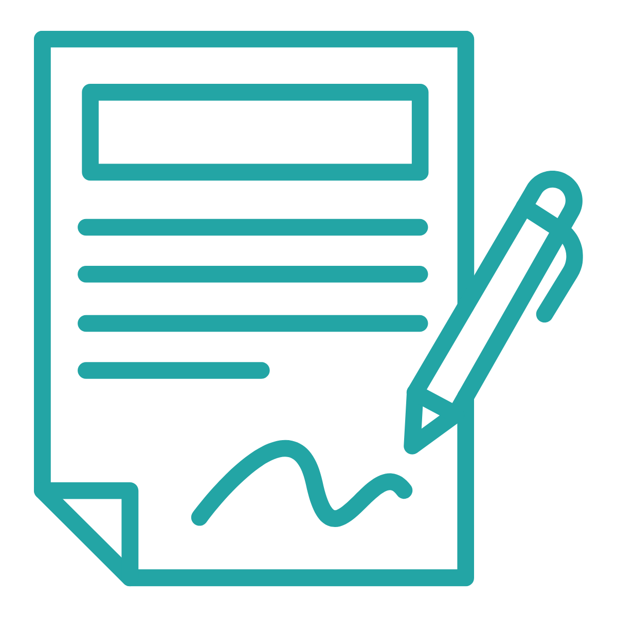 An icon of a document.