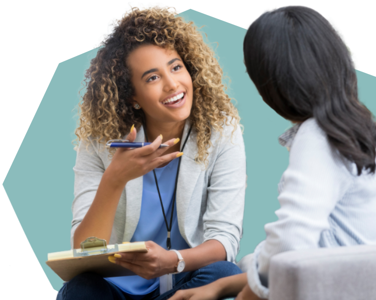 An image of somebody speaking to an ADHD counsellor.